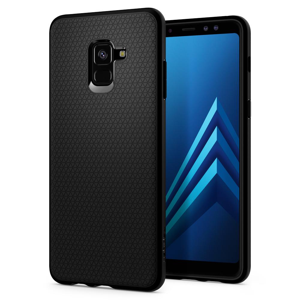 

для Galaxy A8+ (2018) Liquid Air Matte Black