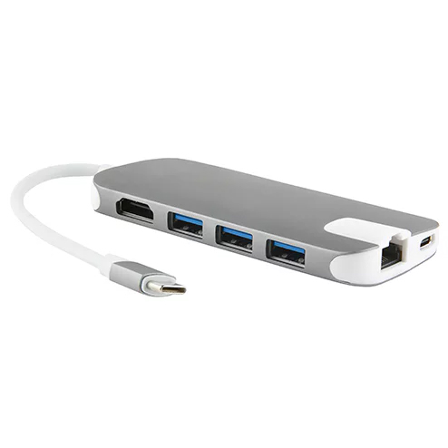 

Multiport Type-C, 8 в 1 серый