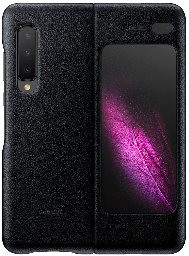 

Leather Cover для Galaxy Fold черный