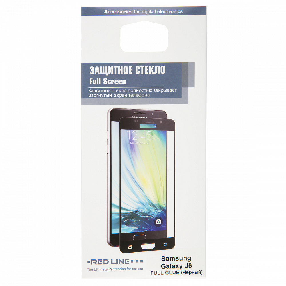 

для Galaxy J6 Full screen tempered glass FULL GLUE