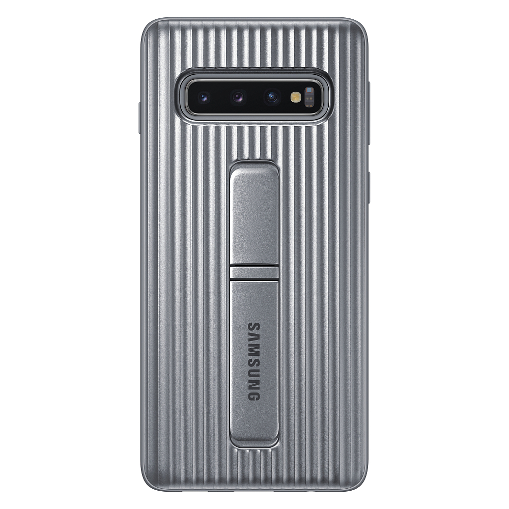 

Protective Standing Cover Galaxy S10 серебряный
